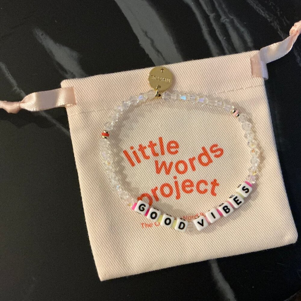 Little Words Project "Good Vibes" Bracelet NWT S/M